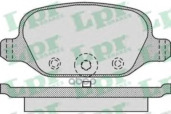 Колодки тормозные дисковые задн Lpr арт. 05P1265
