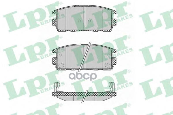 Колодки тормозные дисковые Lpr арт. 05P1323
