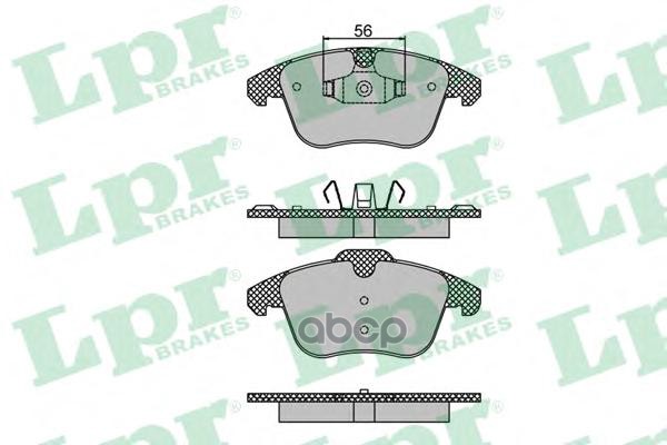 Комплект тормозных колодок 05P1480 Lpr арт. 05P1480