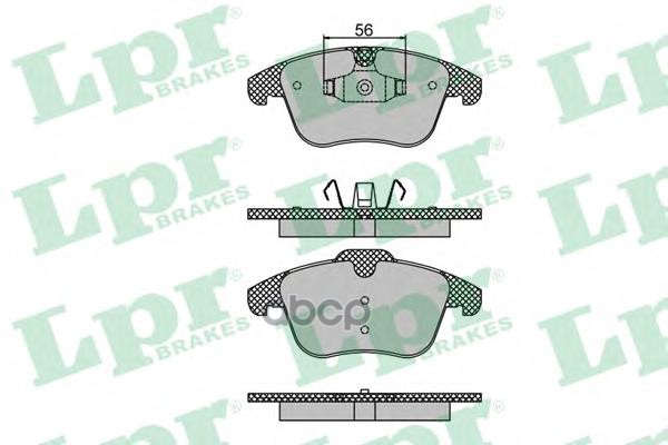Колодки тормозные дисковые Lpr арт. 05P1486