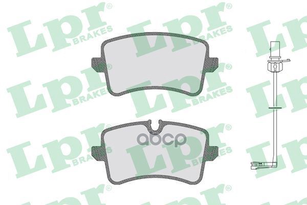 Колодки тормозные дисковые Lpr арт. 05P1826C