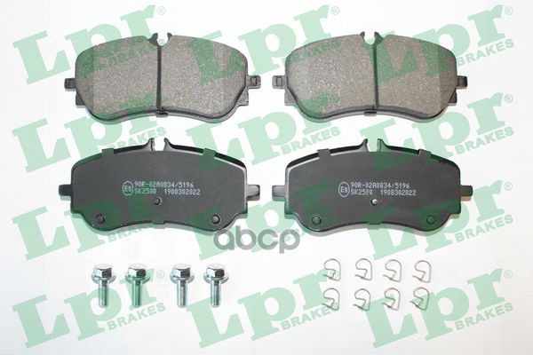 Колодки тормозные дисковые задн MAN TGE , VW AMAROK, CRAFTER 16- 05P2022 Lpr арт. 05P2022
