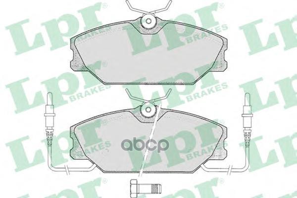 Колодки тормозные дисковые Lpr арт. 05P258