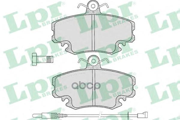Комплект тормозных колодок 05P349 Lpr арт. 05P349