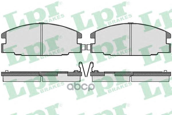 Комплект тормозных колодок 05P544 Lpr арт. 05P544