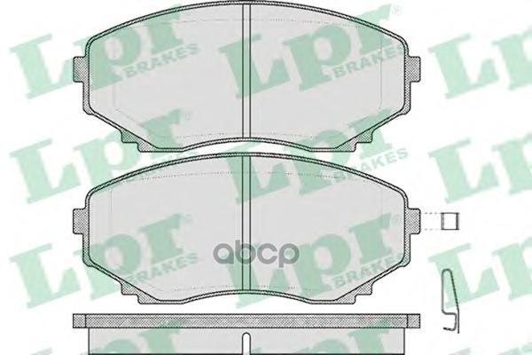 Колодки тормозные дисковые Lpr арт. 05P570