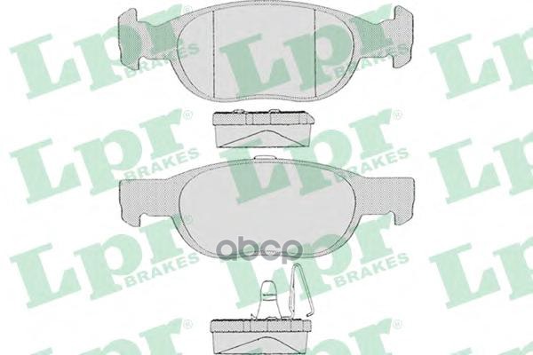 Колодки тормозные дисковые Lpr арт. 05P687