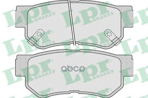 Колодки тормозные дисковые Lpr арт. 05P848