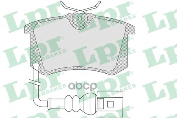 Колодки тормозные дисковые Lpr арт. 05P853