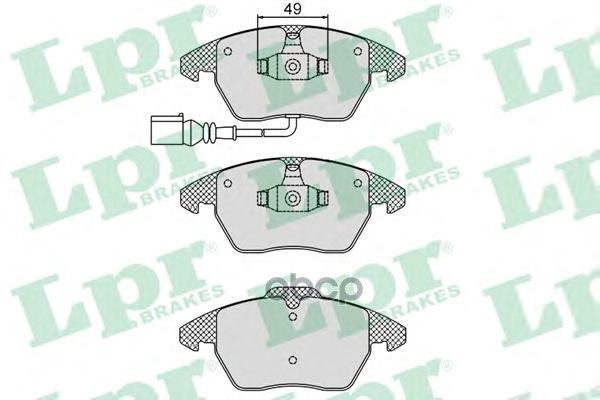 Комплект тормозных колодок 05P866 Lpr арт. 05P866