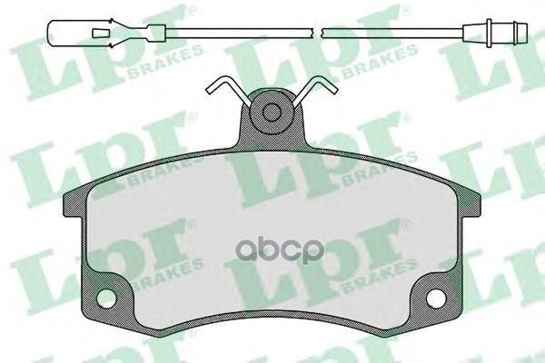 Колодки тормозные дисковые LADA 2108, 2109, 2113, 2114, 2115 Lpr арт. 05P988