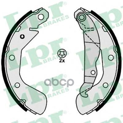 Колодки тормозные барабанные Daewoo Lanos, Daewoo Nexia, Chevrolet Lacetti Lpr арт. 08130