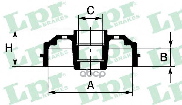 Барабан тормозной 7D0644CA Lpr арт. 7D0644CA