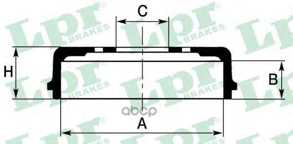 Барабан Тормозной 7D0656 Lpr арт. 7D0656