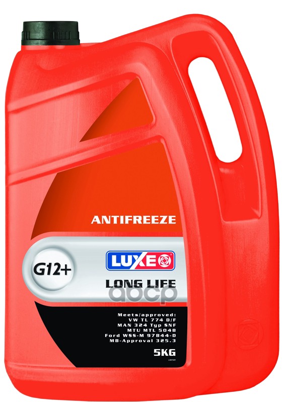 Антифриз 5Кг - Готовый Красный, Long Life G12+ Luxe арт. 673