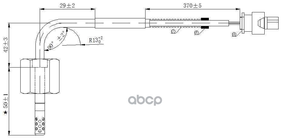 Датчик температуры выхлопных газов MERCEDES W204/W205/C218/C219/W211/W212/W164 (2005>) MAGTECHNIC арт. mag0028og