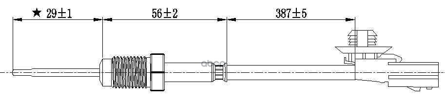 Датчик температуры выхлопных газов RENAULT LAGUNA II (2001>) RENAULT MEGANE II (2002>) MAGTECHNIC арт. mag0047og