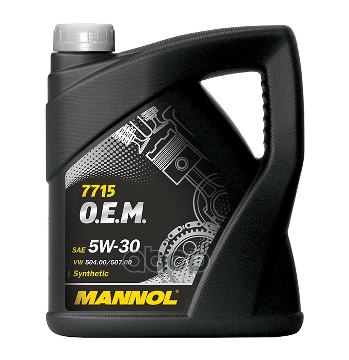 MANNOL Масло моторное синтетическое 7715 LongLife 504/507 5W30 SN, C3 5л
