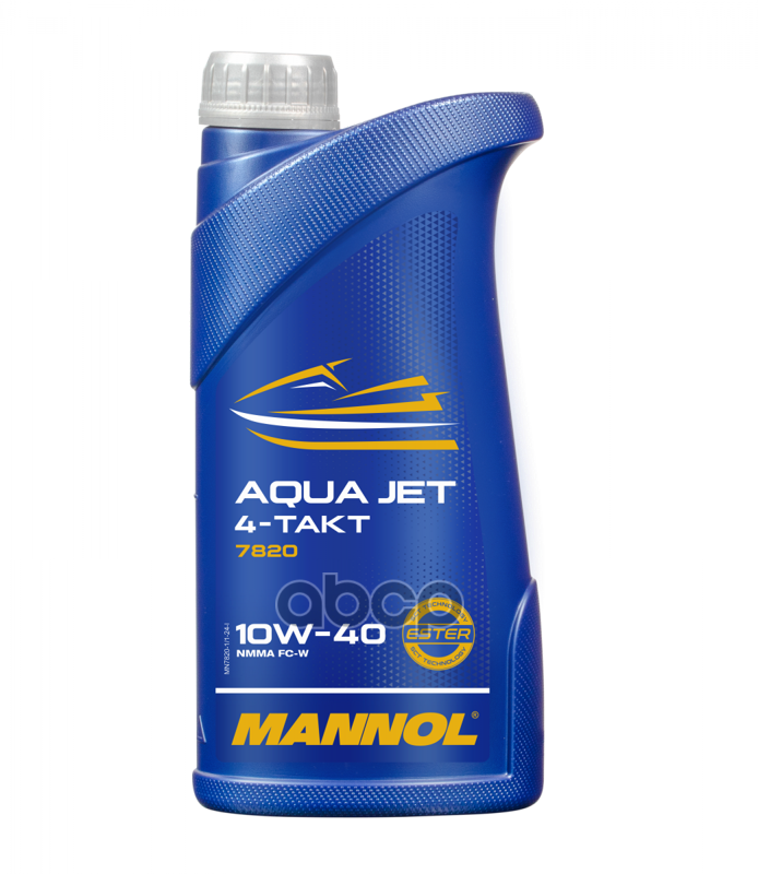 Масло моторное MANNOL 4-Takt Aqua Jet 10W-40 синтетическое 1 л 78201 MANNOL арт. 78201