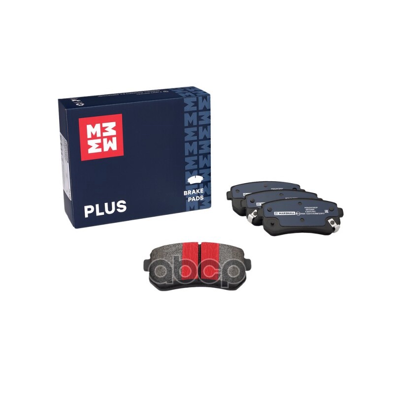 Торм. колодки дисковые задн. PLUS Hyundai Accent III 05- Kia Cee'd I 07- Rio II 05- Sportage II 04- M2624320P MARSHALL арт. M...