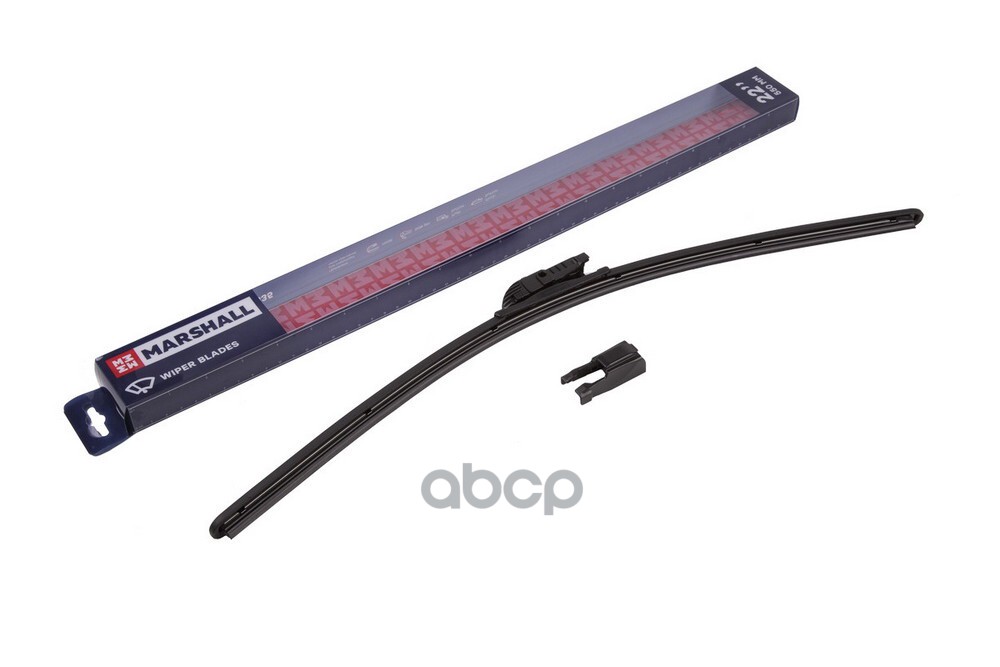 Щетка стеклоочистителя бескаркасная 22” / 55 см hook, side pin, push/pinch button 19 mm (MW9835) MARSHALL арт. MW9835