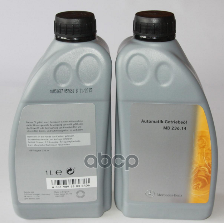 Масло Трансмиссионное Atf Mb 236.14 1Л MERCEDES-BENZ арт. A0019896803BRD6