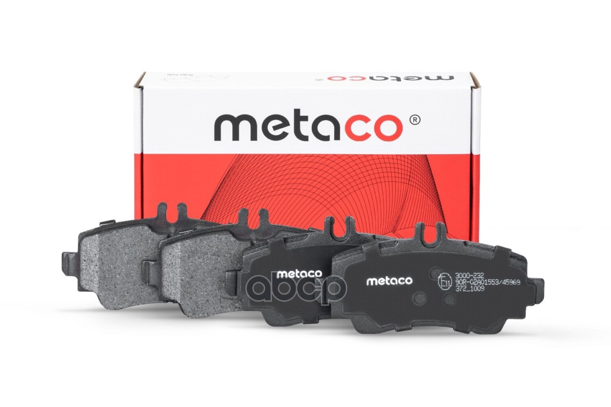 Колодки тормозные передние к-кт METACO арт. 3000232