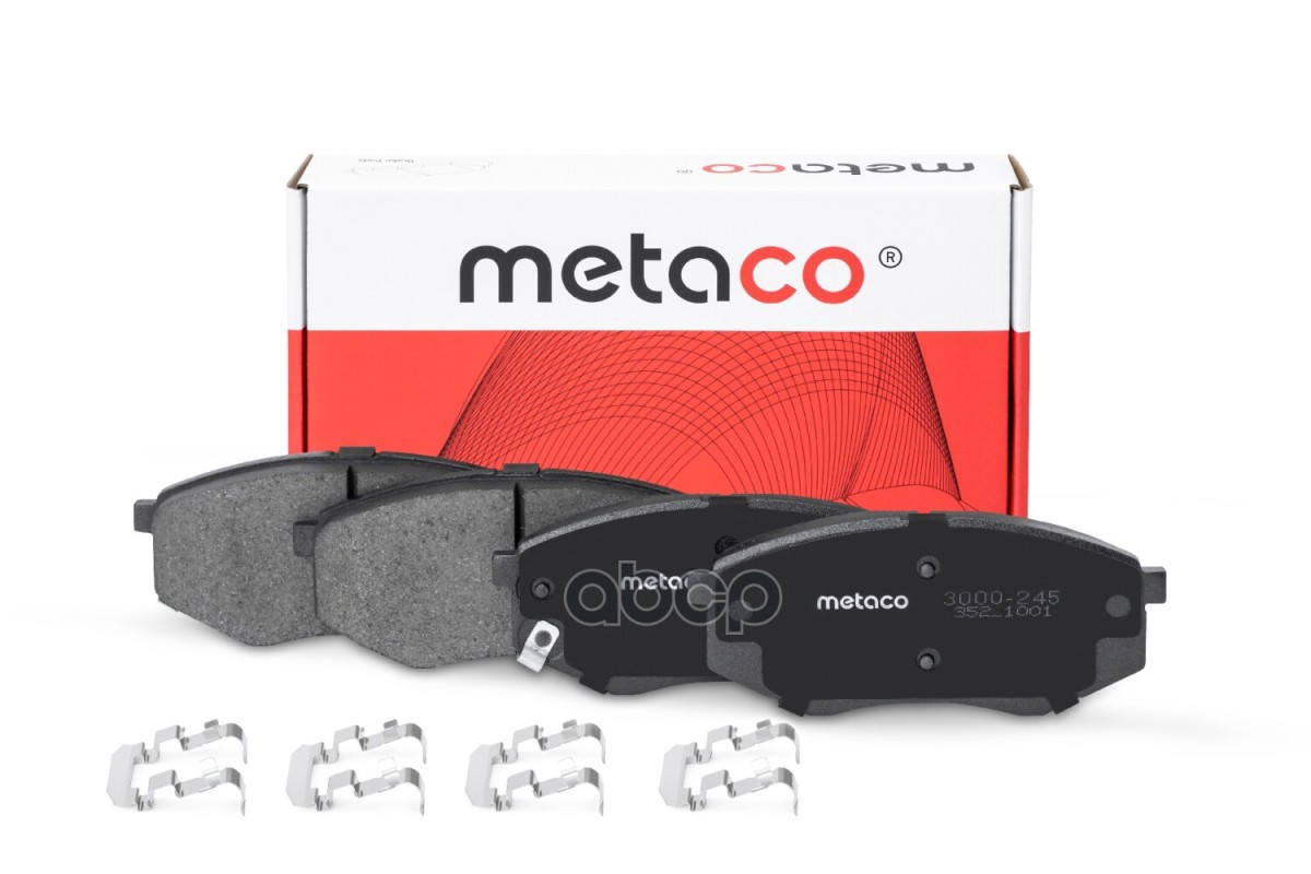 Колодки тормозные передние к-кт METACO арт. 3000-245