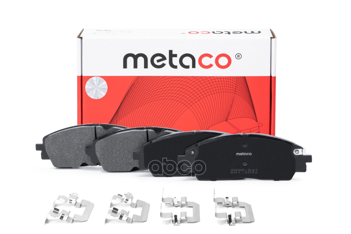 Колодки тормозные передние к-кт METACO арт. 3000547