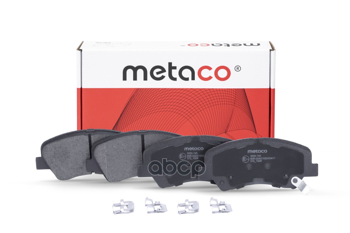 Колодки тормозные передние к-кт METACO арт. 3000-745