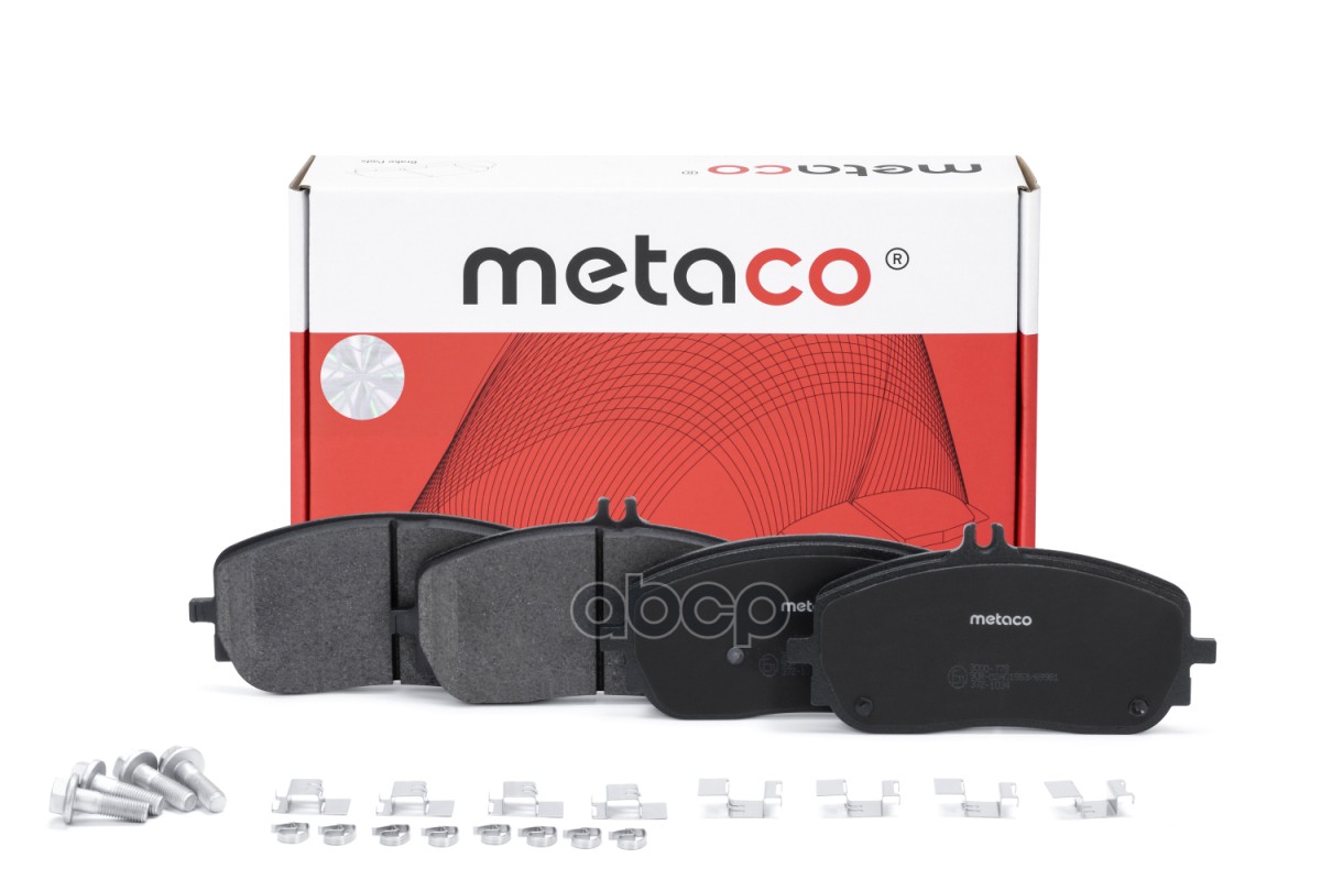 Колодки тормозные передние к-кт METACO арт. 3000778