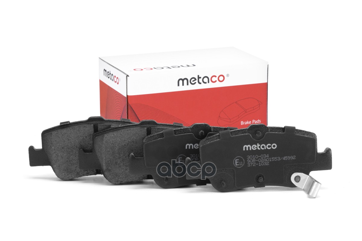 Колодки тормозные задние дисковые к-кт METACO арт. 3010-034