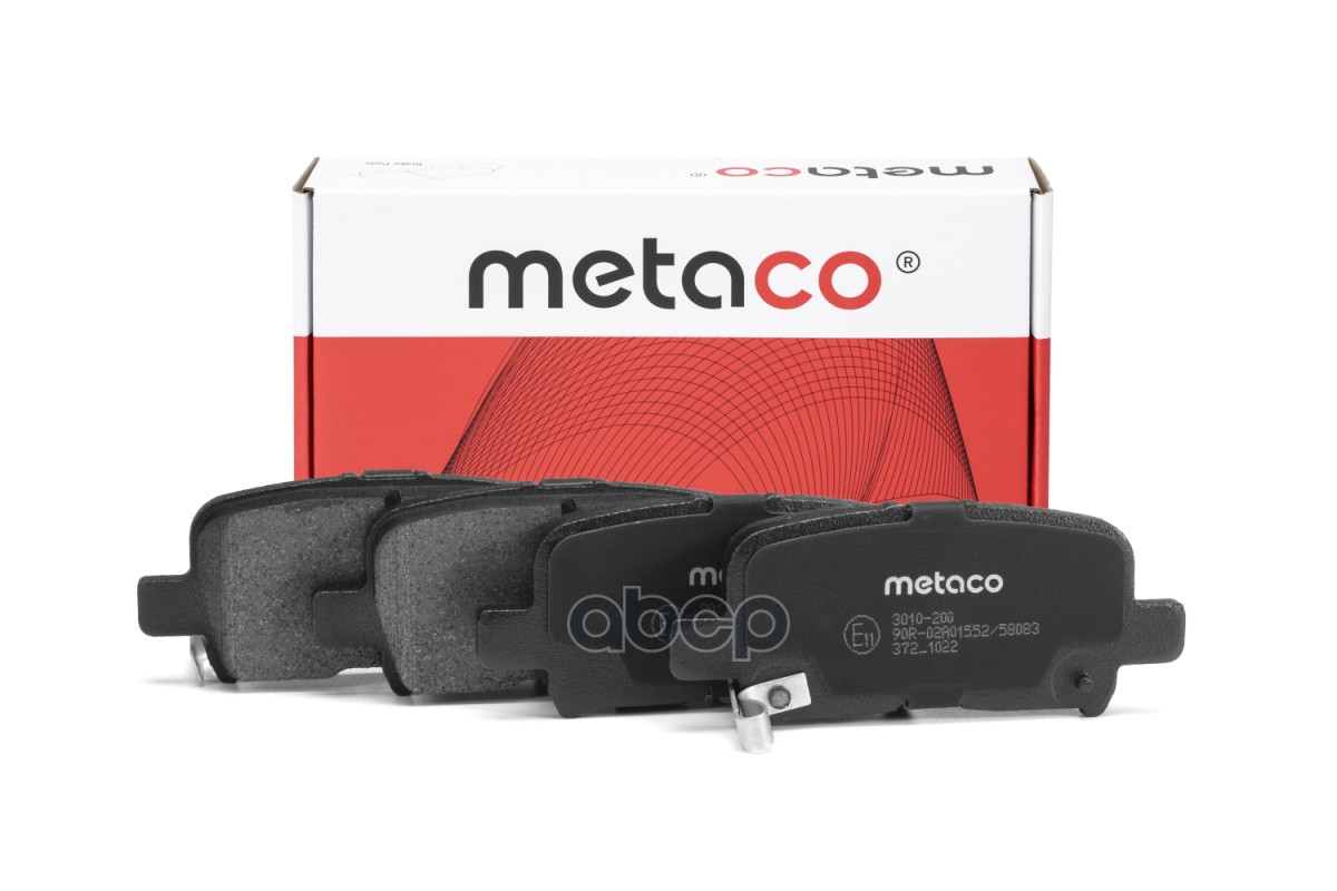 Колодки тормозные задние дисковые к-кт METACO арт. 3010200