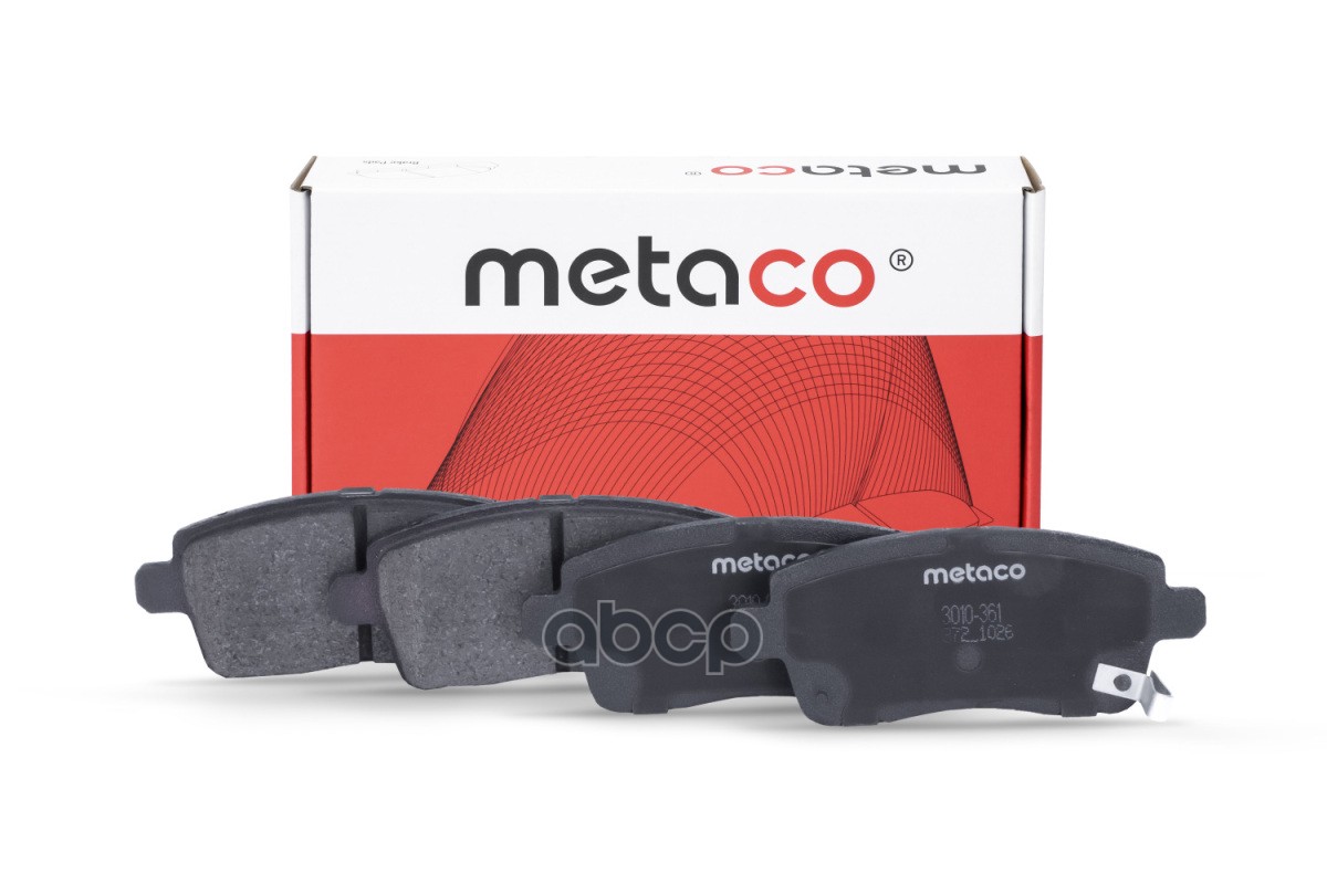 Колодки тормозные задние дисковые к-кт 3010361 METACO арт. 3010-361