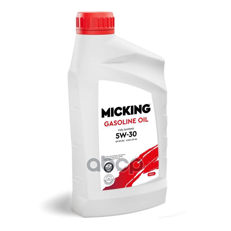 MICKING Моторное Масло Micking Gasoline Oil Mg1 5W-30 Синтетическое Api Sp/Rc Для Бензиновых Двигателей 1Л., Micking M2127