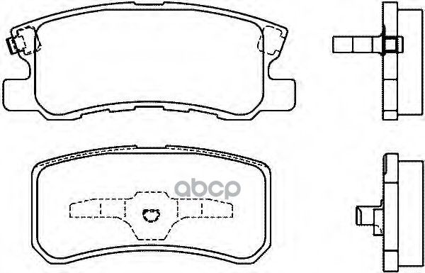 Колодки задние MITSUBISHI 4605A448 MITSUBISHI арт. 4605A448