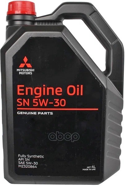 MITSUBISHI Масло моторное MITSUBISHI Engine Oil 5W-30 синтетическое 4 л MZ320864