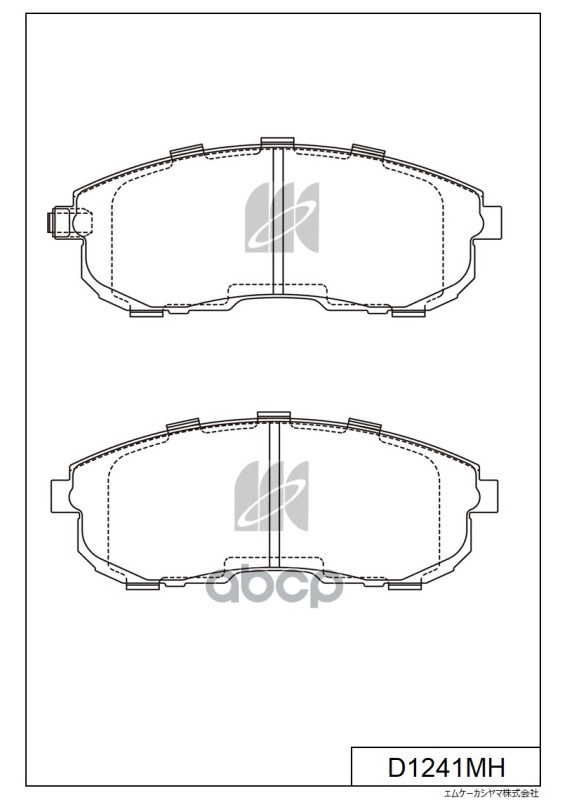 Колодки тормозные дисковые Nissan Skyline V35 01, Suzuki SX-4 06 D1241MH MK KASHIYAMA арт. D1241MH