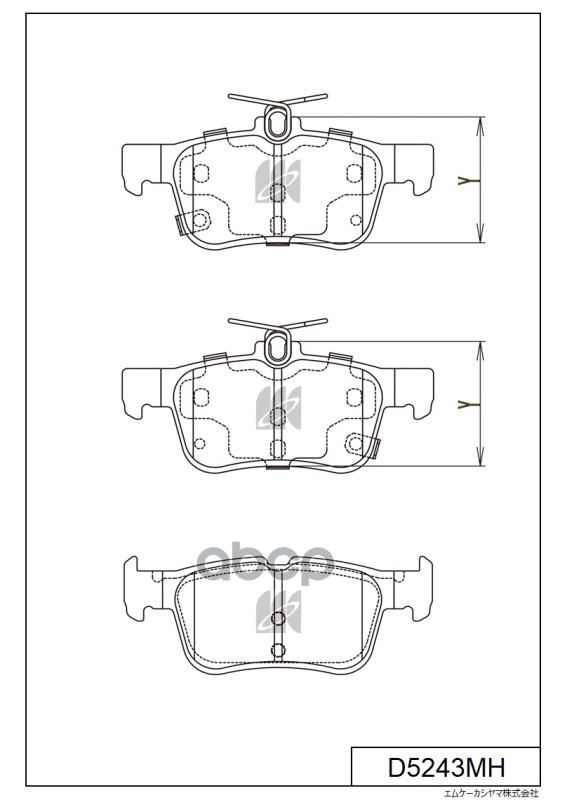 Колодки тормозные дисковые MK KASHIYAMA арт. d5243mh