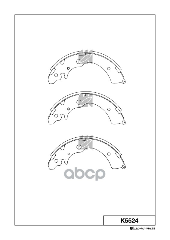 Колодки тормозные барабанные Honda Accord 88-93 K5524 MK KASHIYAMA арт. K5524