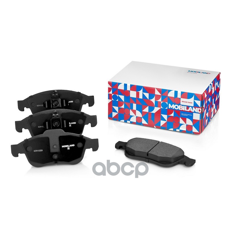 Колодки тормозные дисковые передние (4 шт.) с п/шум. пласт. RENAULT DUSTER (HS_), KAPTUR (H5_), FLUE MOBILAND арт. 429103250