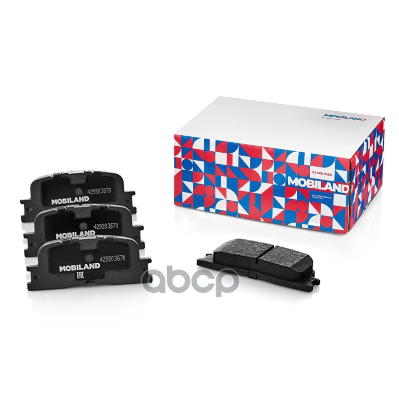 Колодки тормозные дисковые задние (4 шт.) с п/шум. пласт. для а/м TOYOTA CAMRY седан (_V3_) 429203670 MOBILAND арт. 429203670