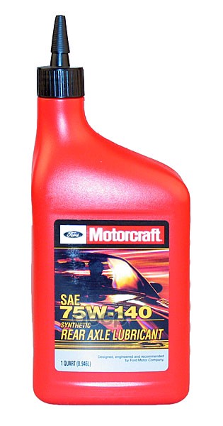 Масло трансмиссионное MOTORCRAFT Synthetic Rear Axle Lubricant 75W-140 синтетическое 0,946 л XY75W140QL MOTORCRAFT арт. XY75W...