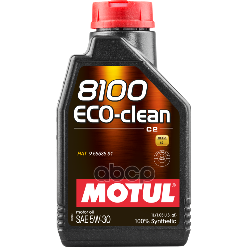 MOTUL Масло моторное Motul 8100 Eco-clean SM/CF 5W-30 синтетическое 1 л 101542