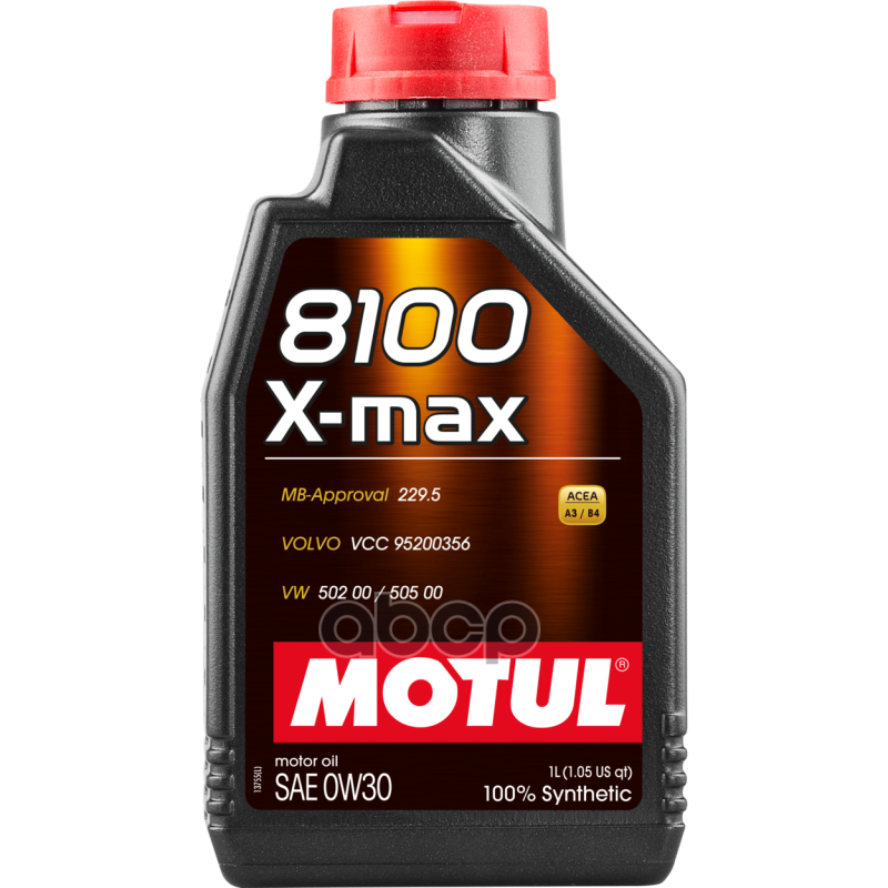 MOTUL Масло моторное Motul 8100 X-max 0W-30 синтетическое 1 л 106569
