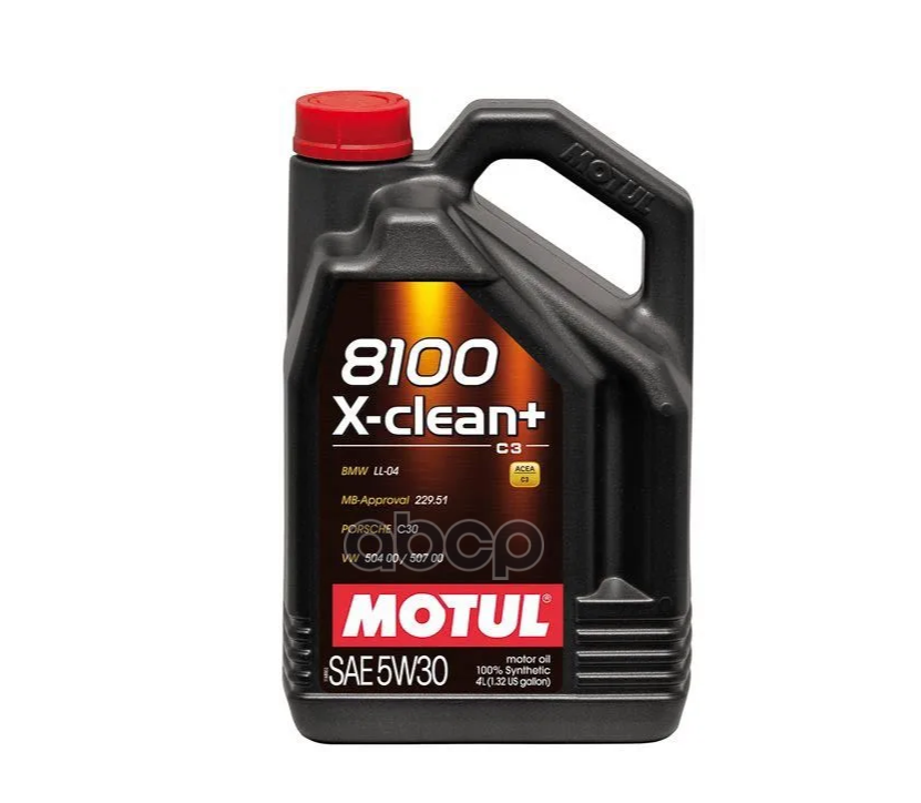 MOTUL Масло моторное 8100 X-clean Plus 5W-30 4л 111859