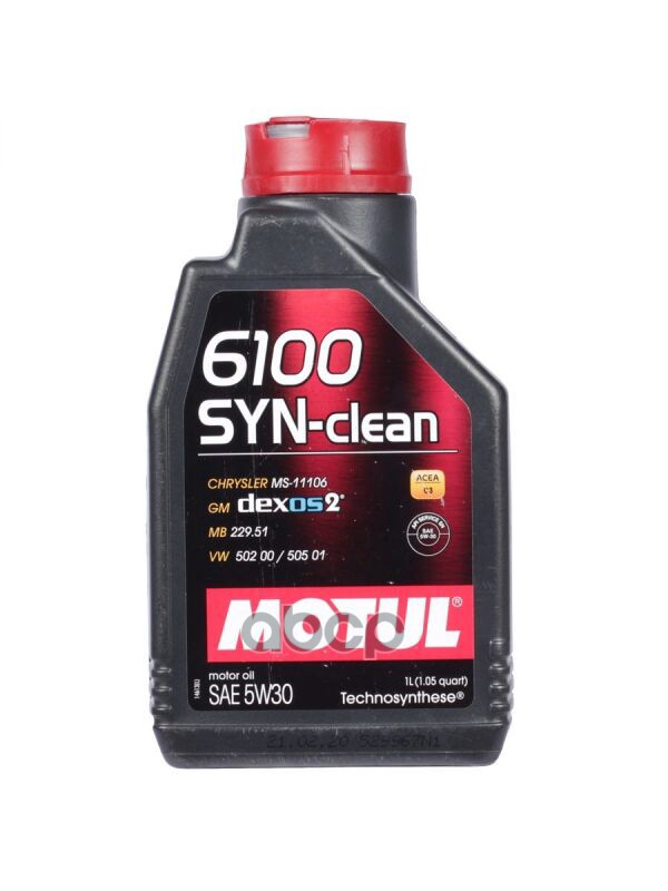 MOTUL Масло моторное 6100 SYN-CLEAN 5W-30 1л (107947,112460) 112133