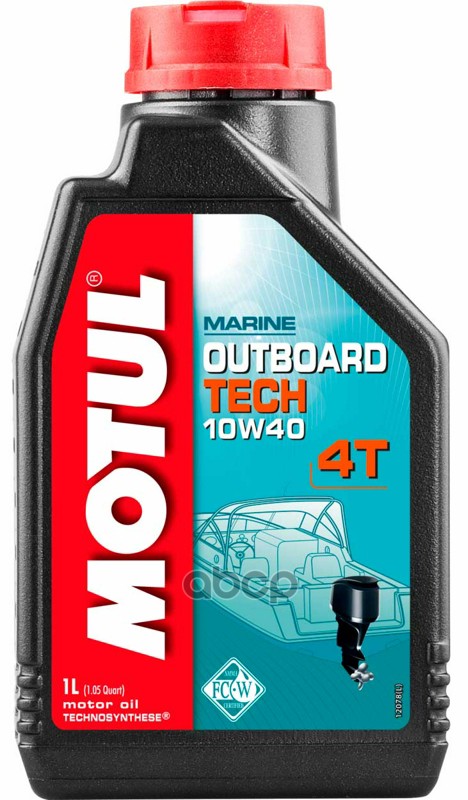 Масло моторное OUTBOARD TECH 4T 10W-40 1л (106397) 112751 MOTUL арт. 112751