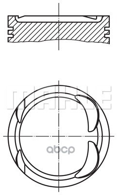 Поршень В Комплекте Mahle/Knecht арт. 001pi00163000