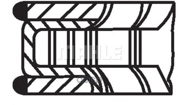 Кольца поршневые комплект 01158N1 Mahle/Knecht арт. 01158N1